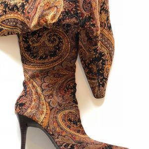 Retro knee-high boots